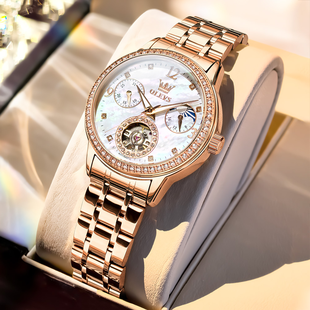 Luxury Watch Gift Box - OLEVS Damenuhren, Top-Marke, luxuriös, modisch, feiner