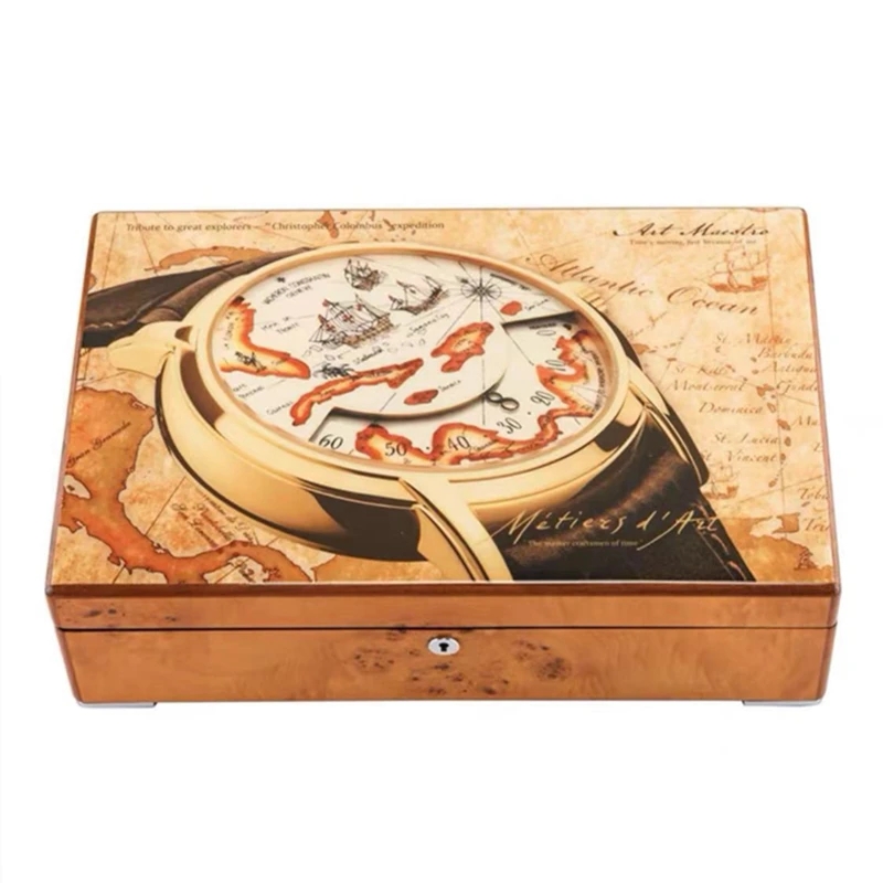 Luxury Watch Image - 12 Slots Holzuhr Display mit Bild