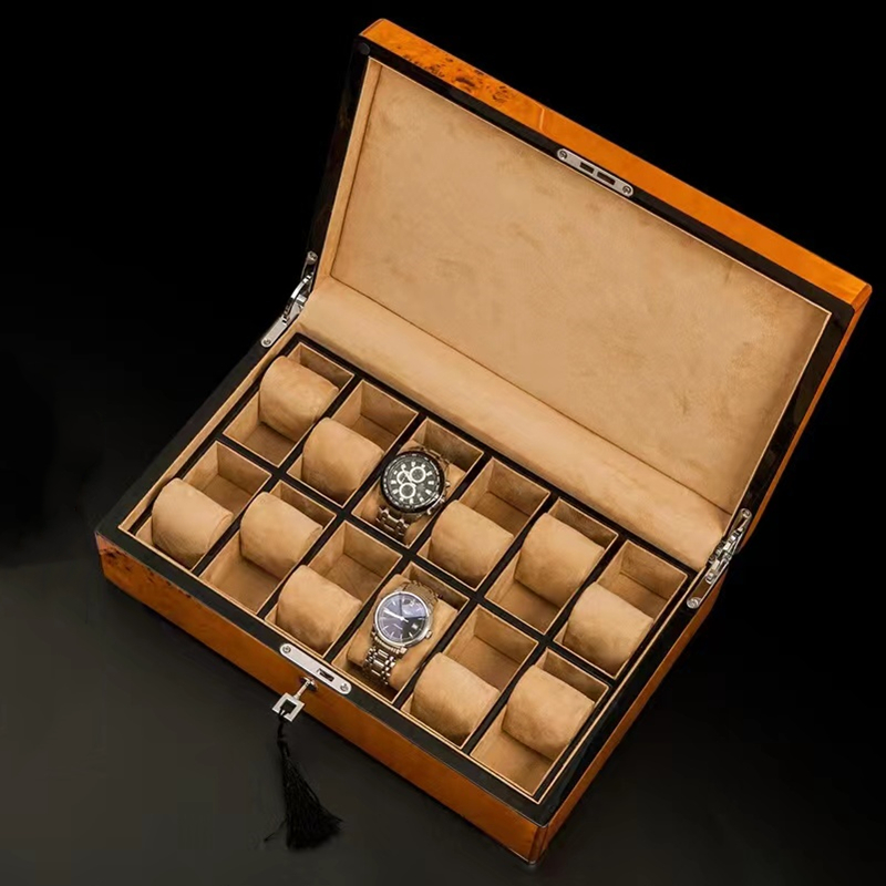 Luxury Watch Image - Neues Holzuhr-Display mit Schloss Luxus-Uhrengehäuse Aufbewahrung