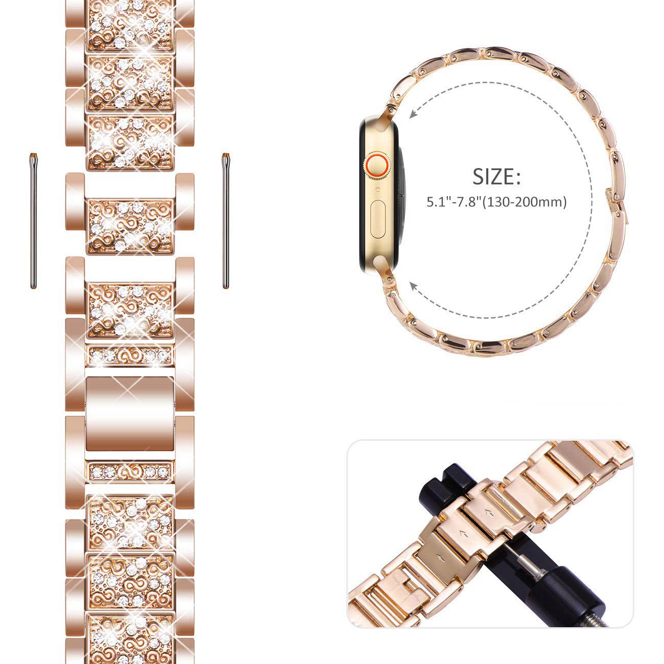 Gehäuse + Bling-Armband für Ap – Luxury Watch Apple Bands Bewertung und Preis