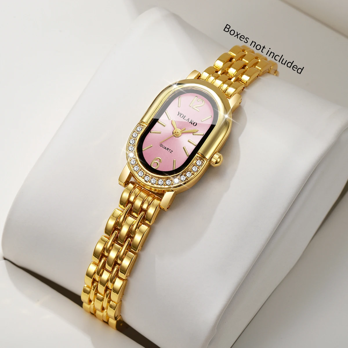 Luxuriöse Strass-Damen-Quarzuh – Luxury Watch Gift Box Bewertung und Preis