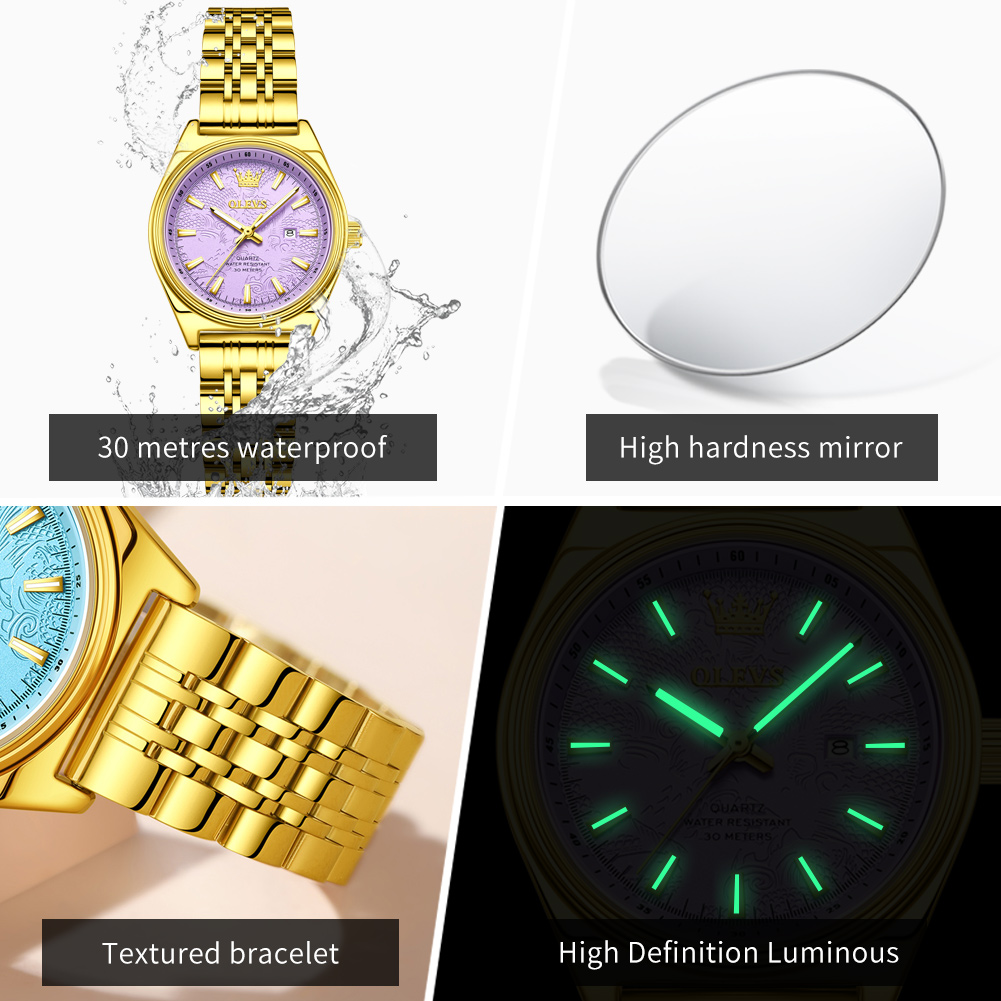 OLEVS Marke Luxus Gold Uhr Für – Luxury Watch Cheap Bewertung und Preis