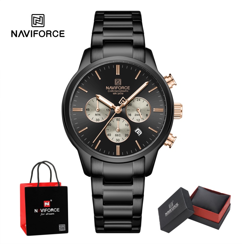 NAVIFORCE Herren Quarz-Chronog – Luxury Watch Gift Box Bewertung und Preis