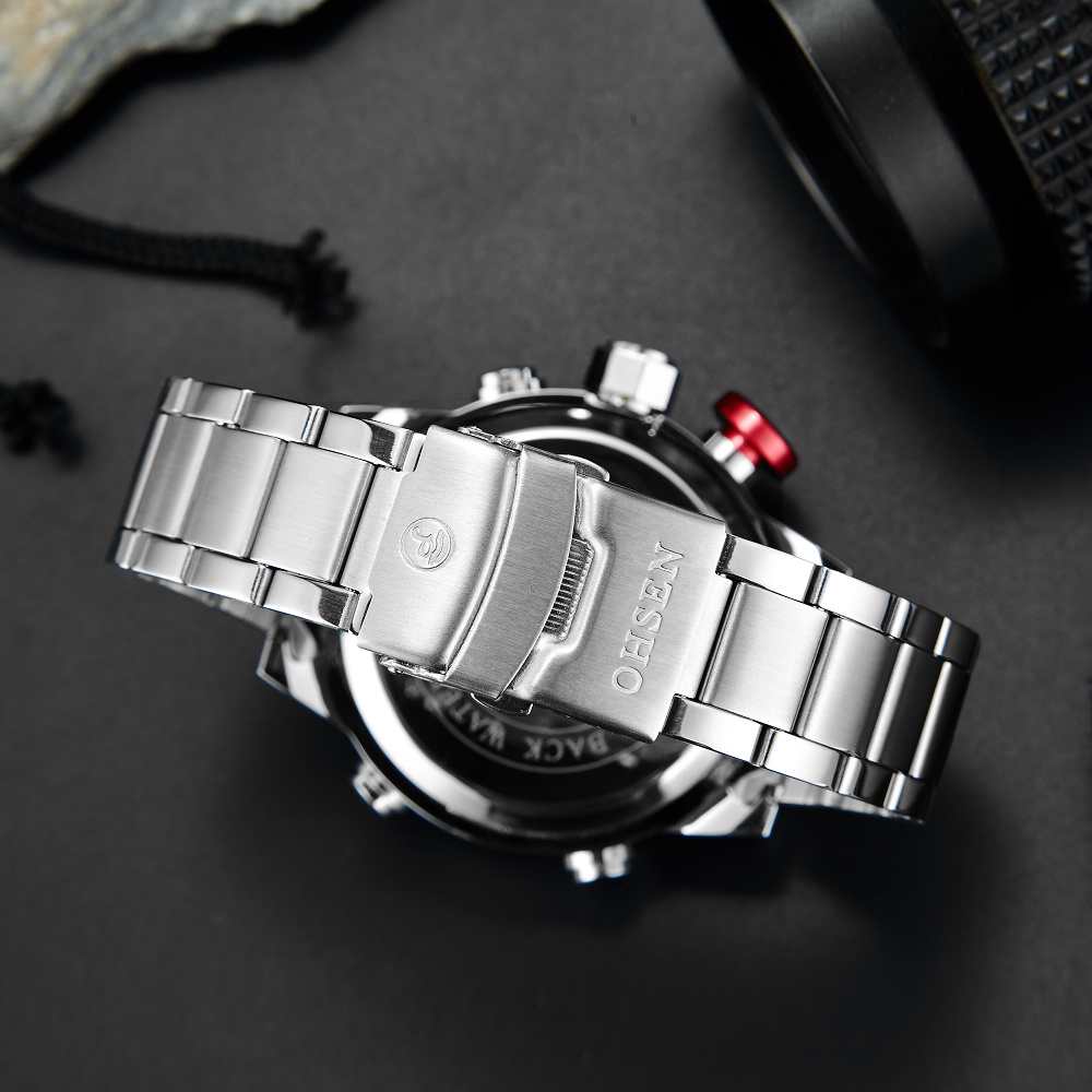 Neue OHSEN Marke Digitale Quar – Luxury Watch White Bewertung und Preis