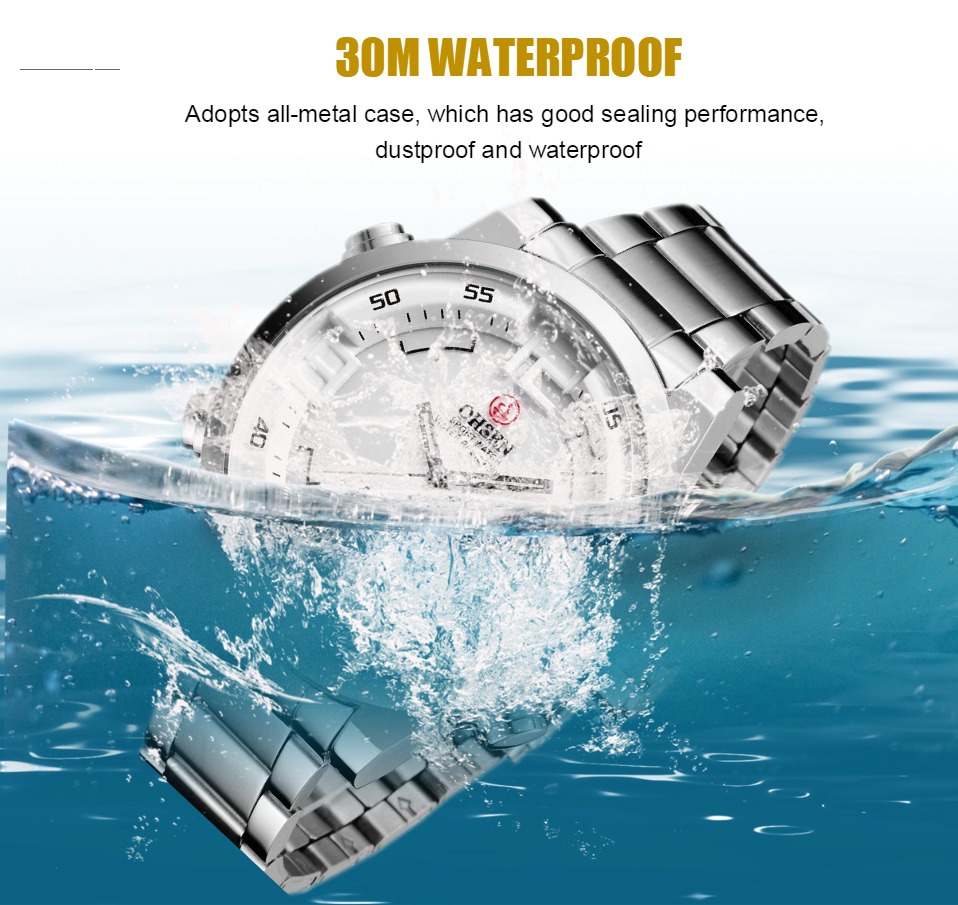 Neue OHSEN Marke Digitale Quar – Luxury Watch White Bewertung und Preis