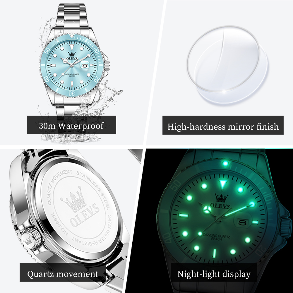 OLEVS Luxus-Edelstahl-wasserdi – Luxury Watch Cheap Bewertung und Preis