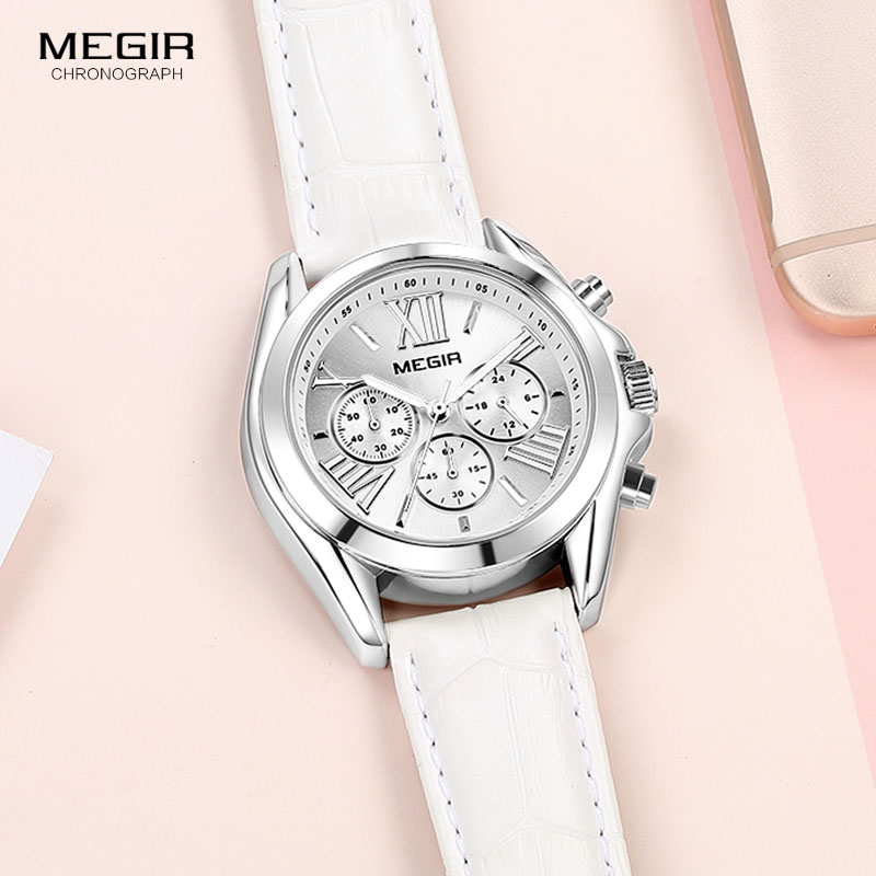 MEGIR2019 Neue Luxus Leder Uhr – Luxury Watch White Bewertung und Preis