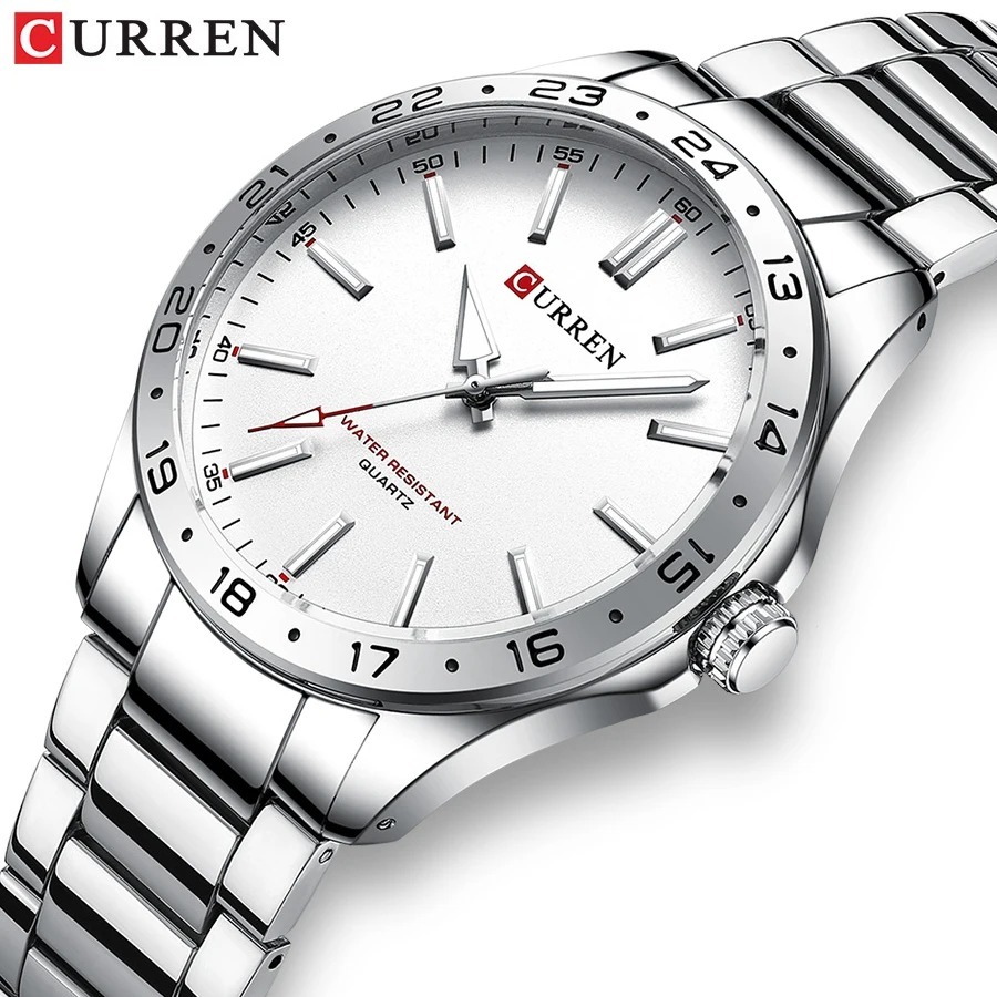 CURREN 8452 Silberweiße Quarz- – Luxury Watch White Bewertung und Preis