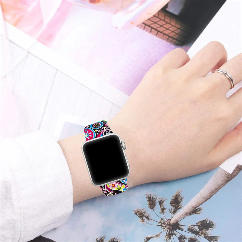 Bedrucktes Band für Apple Watc – Luxury Watch Apple Bands Bewertung und Preis