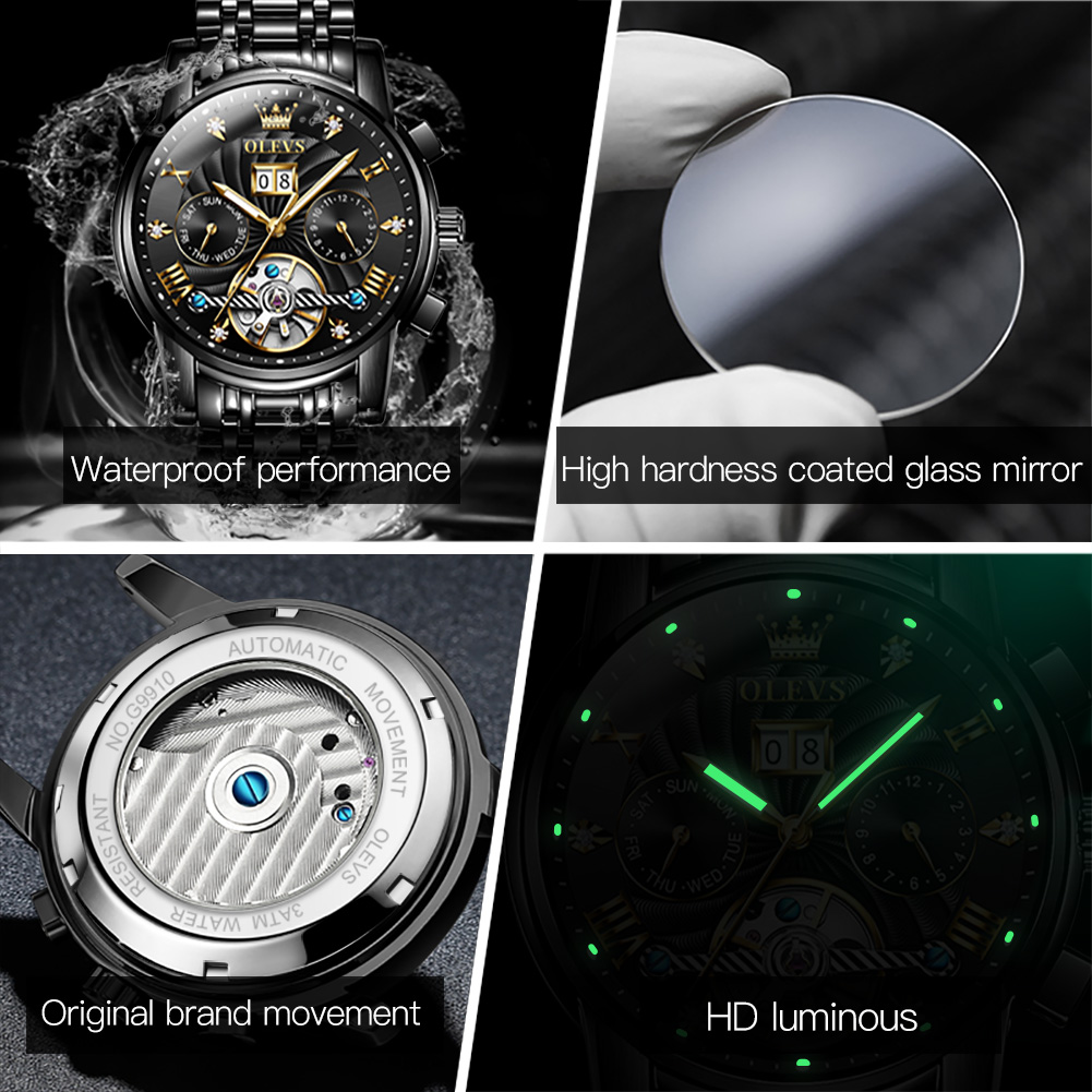 OLEVS Klassische Herrenuhren T – Chronograph Flyback Watch Bewertung und Preis