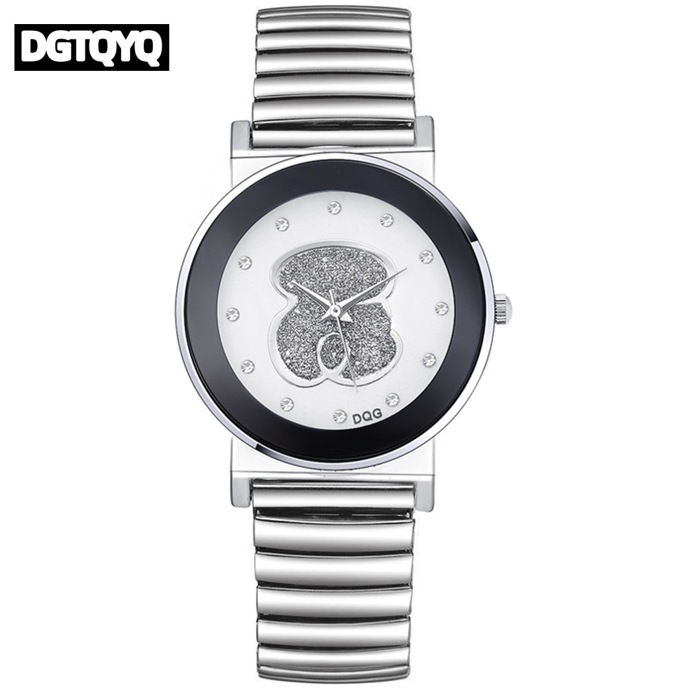 Luxus Damen Schwarz Weiß Bär D – Luxury Watch White Bewertung und Preis