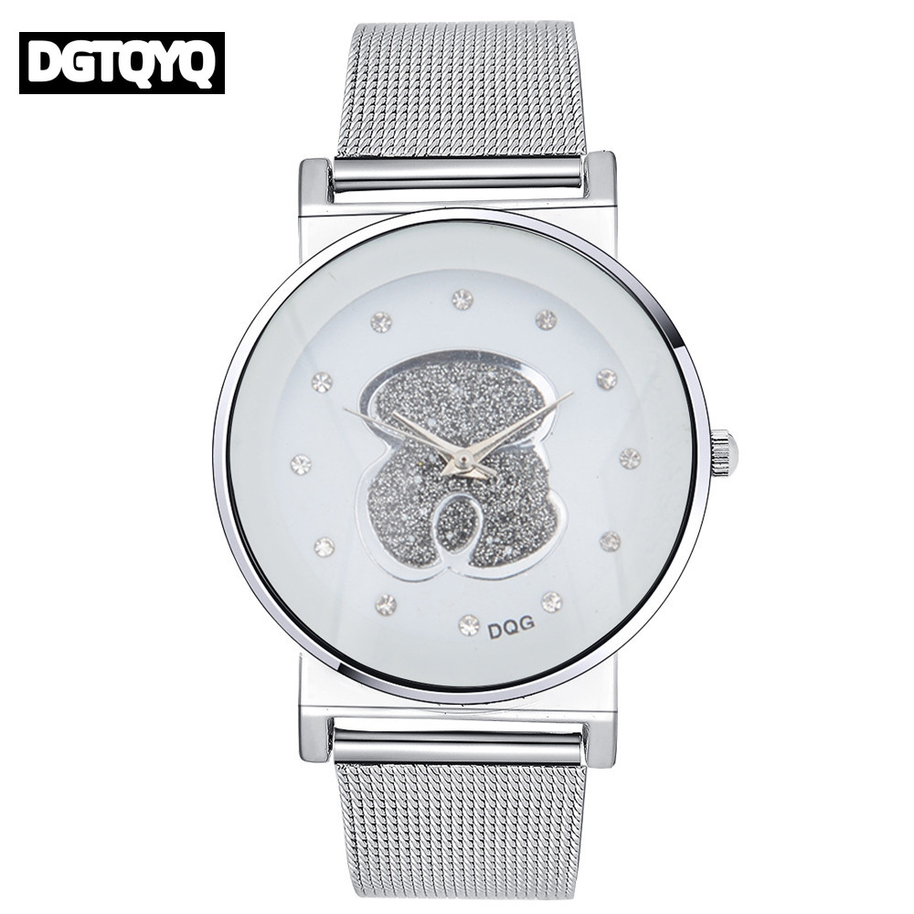Luxus Damen Schwarz Weiß Bär D – Luxury Watch White Bewertung und Preis