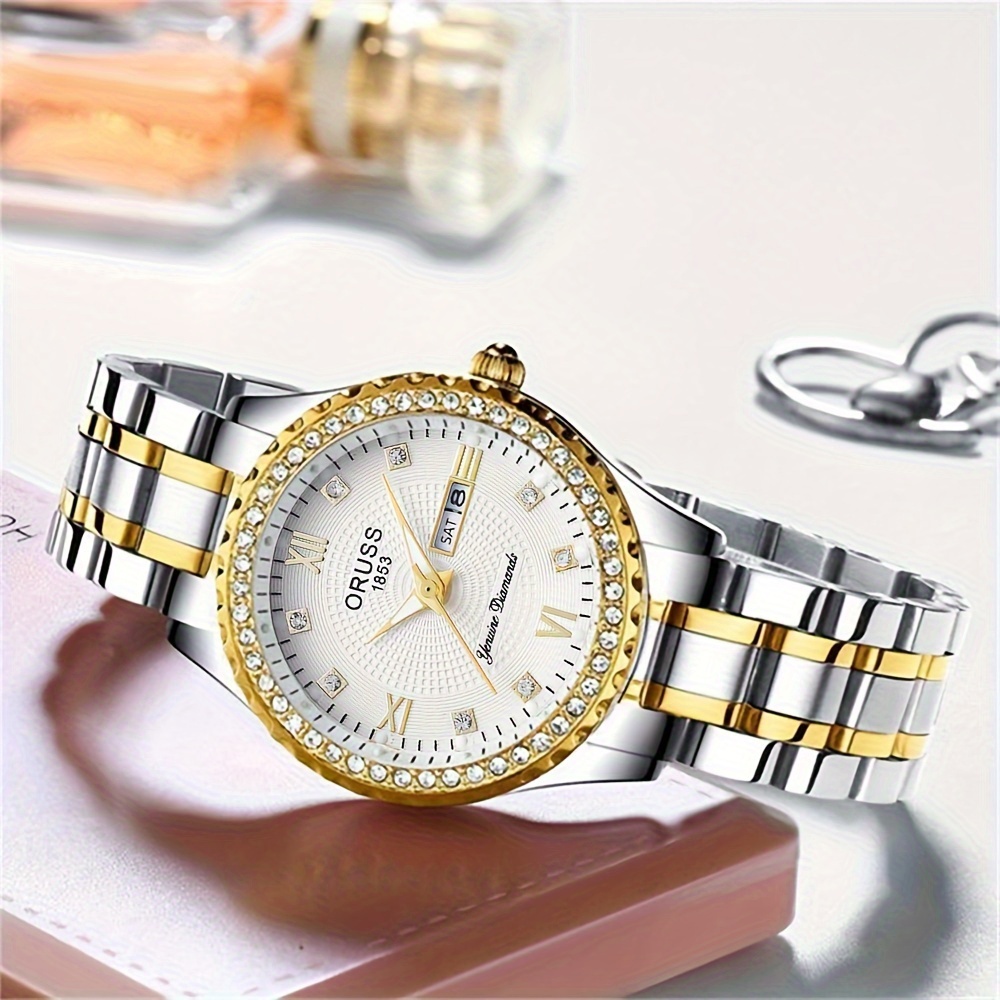 Damen uhr Zimmer Gold mit weiß – Luxury Watch Grade Bewertung und Preis