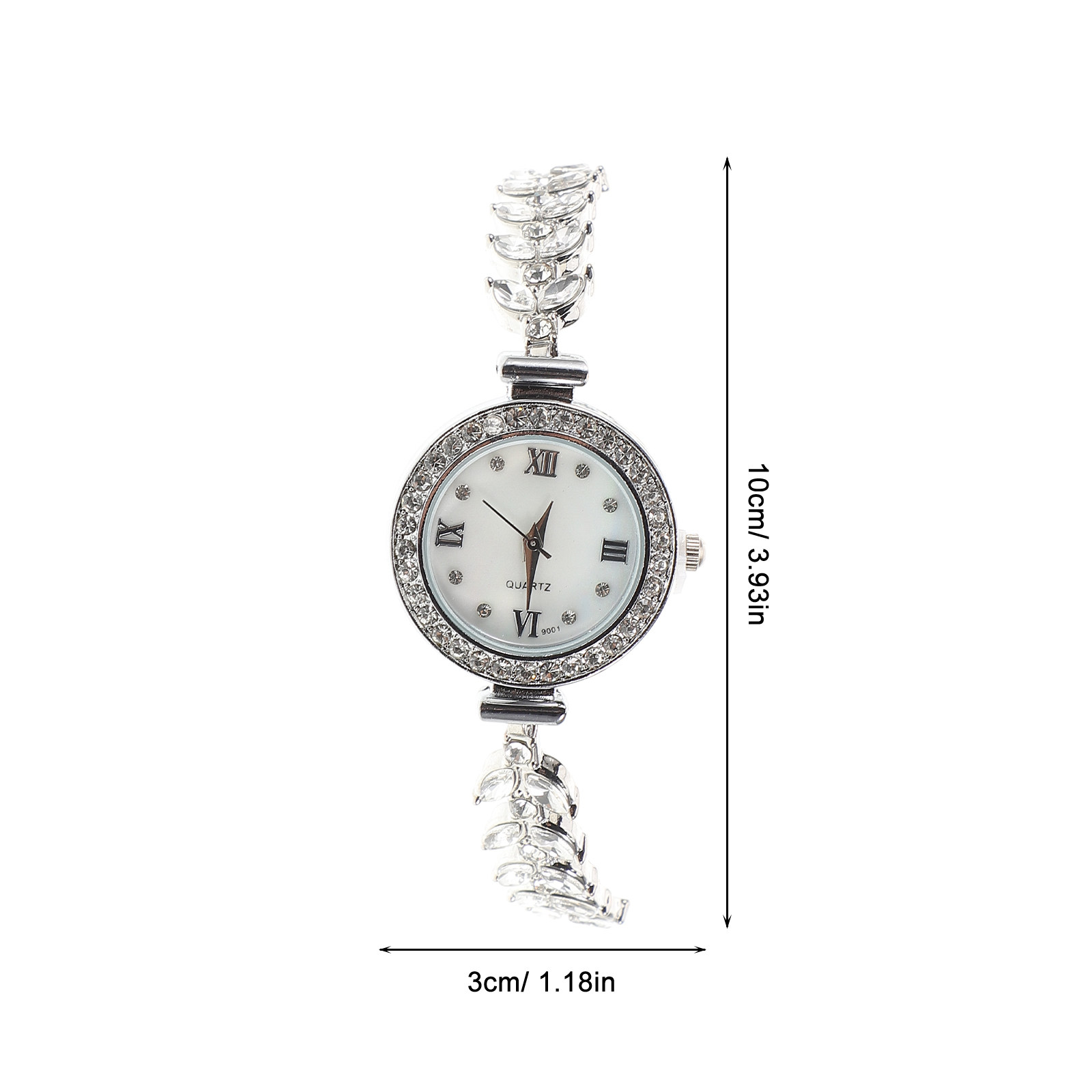 Strass-Quarzuhr für Damen, Sil – Luxury Watch White Bewertung und Preis